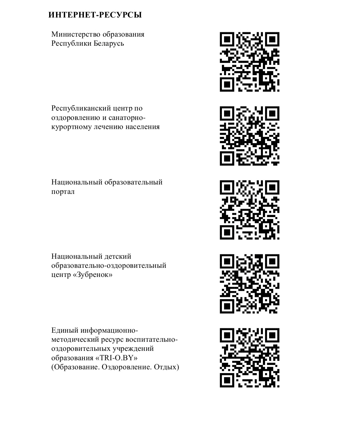 Интернет-ресурсы
